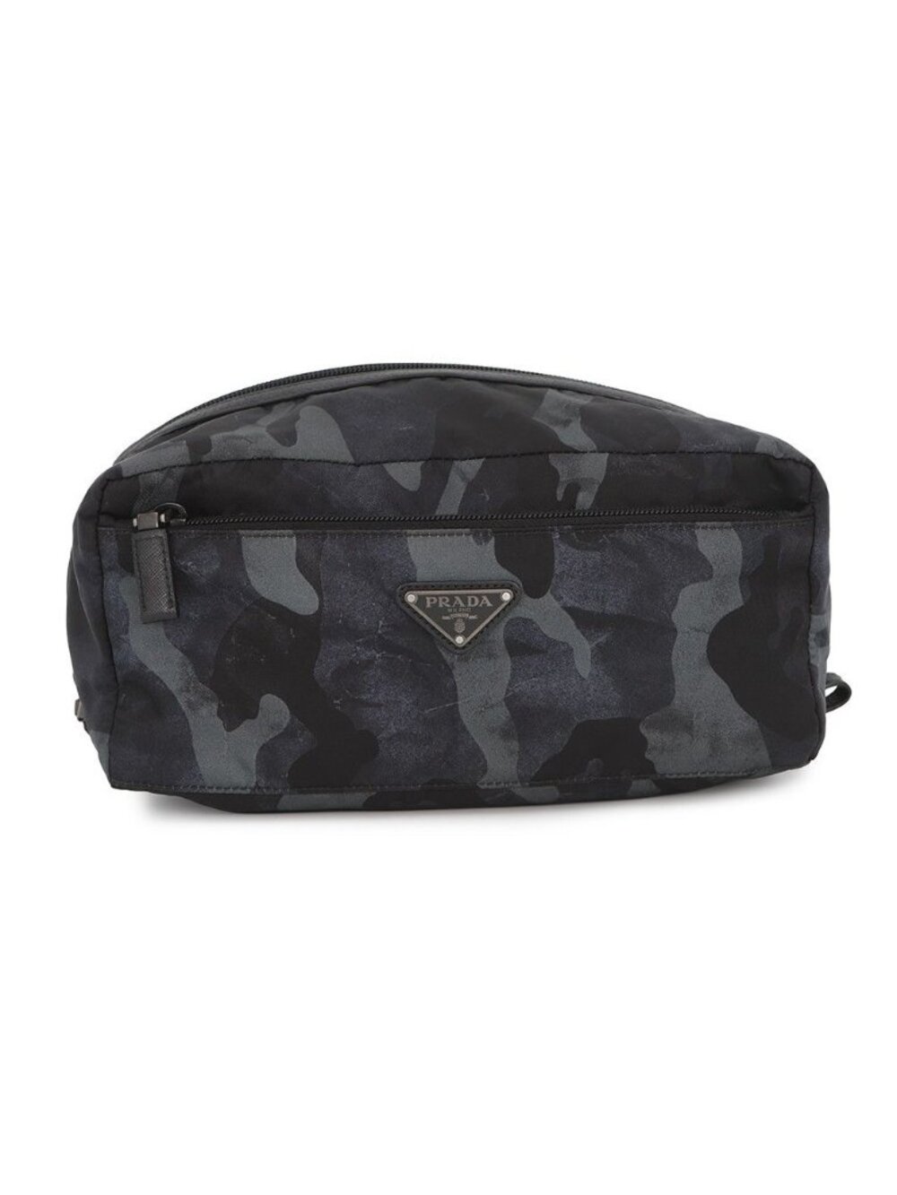 Prada Pouch Triangle Logo Camouflage Black